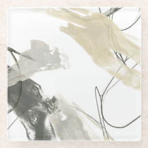 Einfarbiger Impuls Glasuntersetzer