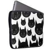 Einfarbiger Katzen-Entwurf Laptopschutzhülle (Vorne Rechts)