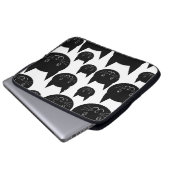 Einfarbiger Katzen-Entwurf Laptopschutzhülle (Vorne Knopf)