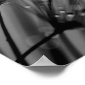 einfarbiger Kronleuchter Poster (Ecke)