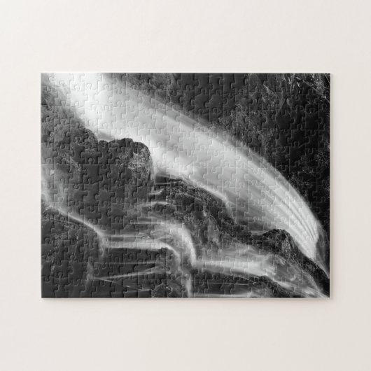 Einfarbiger Poconos Wasserfall Puzzle (Horizontal)