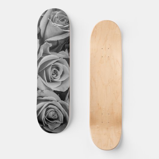 Einfarbiger RosenSkateboard Skateboard (Vorderseite)