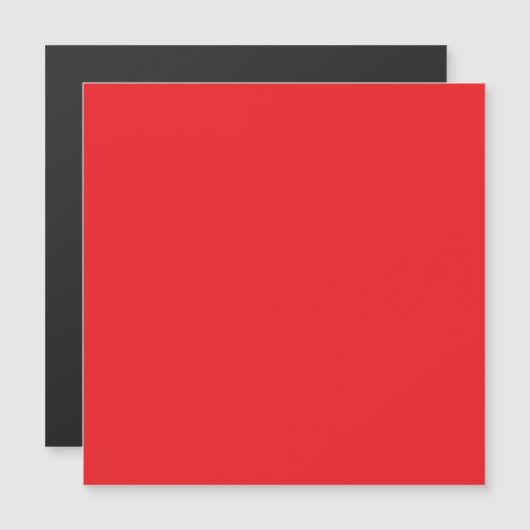 Einfarbiger roter Hintergrund  Magneteinladung (Vorne/Hinten)
