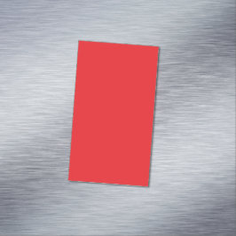 Einfarbiger roter Hintergrund Magnetische Visitenkarte
