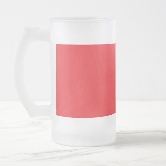 Einfarbiger roter Hintergrund Mattglas Bierglas (Links)