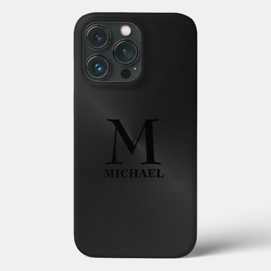 einfarbiger schwarzer Hintergrund Case-Mate iPhone Hülle (Rückseite)