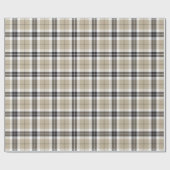 Einfarbiger Tartan-kariertes schottisches Muster Geschenkpapier (Flach)
