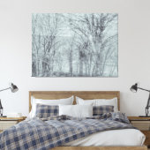einfarbiger Winterwald Leinwanddruck (Insitu (Schlafzimmer))