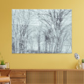 einfarbiger Winterwald Leinwanddruck (Insitu (Wohnzimmer))