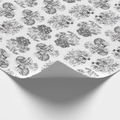 Einfarbiges Blume-Wrapping-Papier Geschenkpapier (Ecke)