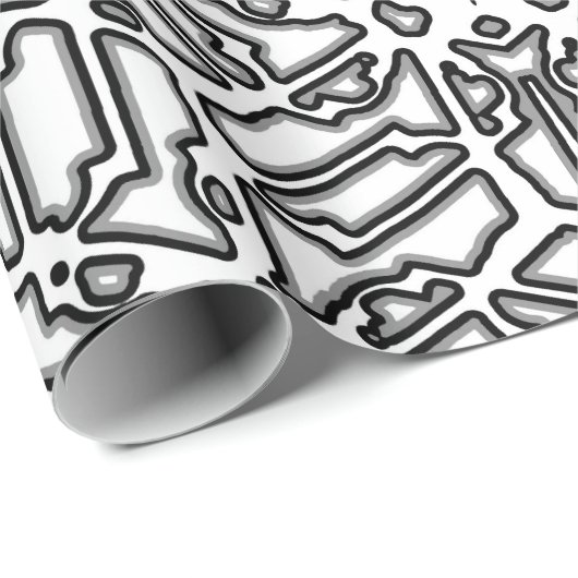 einfarbiges Design Geschenkpapier (Rolleneckpunkt)