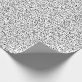 Einfarbiges Doodle-Wrapping-Papier Geschenkpapier (Ecke)