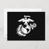 Einfarbiges EGA - weiß Feiertagspostkarte (Vorne/Hinten)