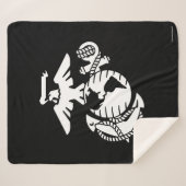 Einfarbiges EGA - weiß Sherpadecke (Vorderseite (Horizontal))