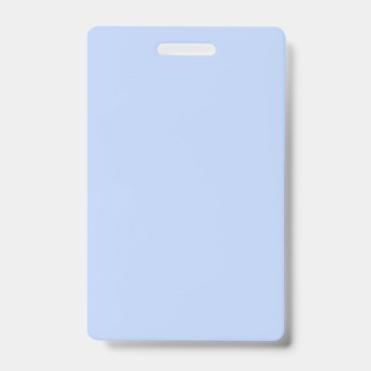 Einfarbiges, einfaches Periwinkle Hellblau Ausweis (Vorderseite)