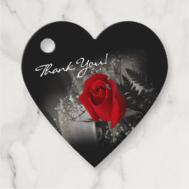 Einfarbiges Gipskraut der Eleganten Rote Rose Geschenkanhänger