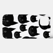Einfarbiges Katzendesign. Case-Mate iPhone Hülle (Rückseite (Horizontal))