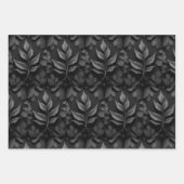 Einfarbiges Leaf Elegance Wrapping Paper Geschenkpapier Set (Vorderseite 2)