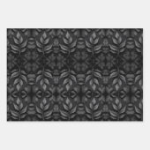 Einfarbiges Leaf Elegance Wrapping Paper Geschenkpapier Set (Vorderseite)