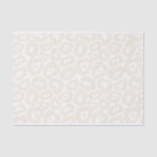 Einfarbiges Licht-Leopard-Druck-Seidenpapier Seidenpapier (Vorderseite)