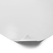 Einfarbiges Minimalblatt Poster (Ecke)