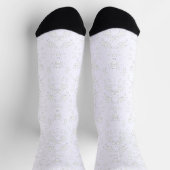 einfarbiges Muster - Elegante Nahtlose Kunst Socken (Oben)