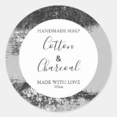 Einfarbiges Muster für das Muster "Floral" mit ind Runder Aufkleber (Vorderseite)