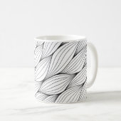 Einfarbiges, nahtloses Muster mit abstrakt geschli Kaffeetasse (VorderseiteRechts)