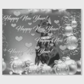 Einfarbiges Packpapier Thema des neuen Jahres (Flach)