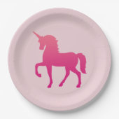 Einfarbiges rosa Papier, Teller 9 in (Vorderseite)