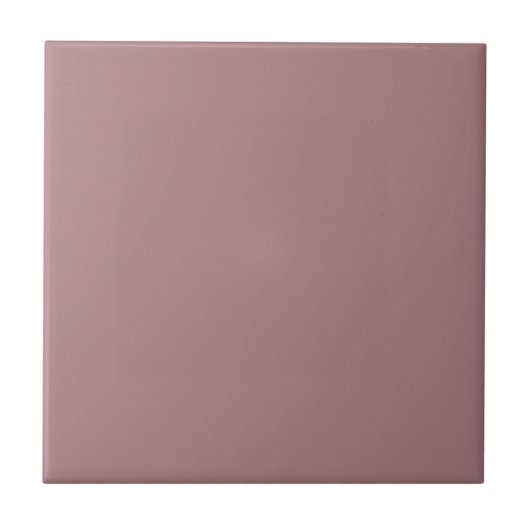 Einfarbiges, schlichtes staubiges Rosa Fliese (Vorderseite)