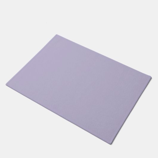 Einfarbiges, staubiges Lavendel in solider Farbe Fußmatte (Schrägansicht)