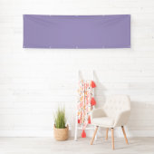 Einfarbiges, staubiges Lavendel in Volltonfarbe Banner (Insitu)