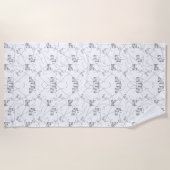 Einfarbiges Strandtuch (Vorderseite)