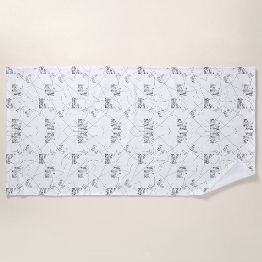 Einfarbiges Strandtuch (Vorderseite)