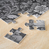Einfarbiges Vintage-Blumenmuster Puzzle (Seite)