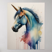 Einfärbung des Wassers in sanft geschmolzenen Farb Poster (Vorne)