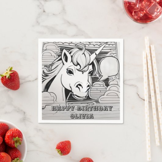 Einfärbung in Party Serviette (Beispiel)