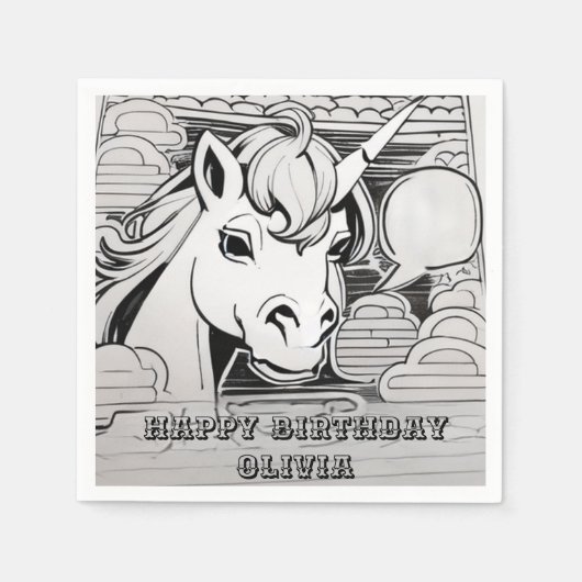 Einfärbung in Party Serviette (Vorderseite)