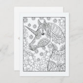 Einfärbung Postkarte | Magische DIY-Färbung (Vorne/Hinten)