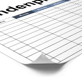 Einfliegender Drache Poster (Ecke)