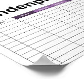 Einfliegender Drache Poster (Ecke)