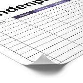 Einfliegender Drache Poster (Ecke)