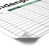 Einfliegender Drache Poster (Ecke)