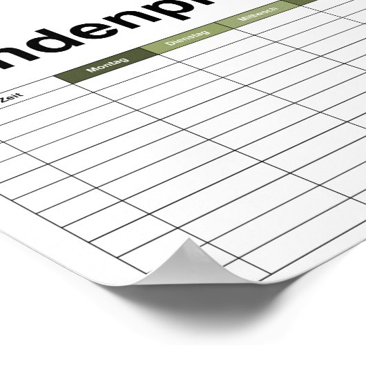 Einfliegender Drache Poster (Ecke)