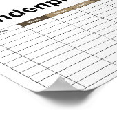 Einfliegender Drache Poster (Ecke)