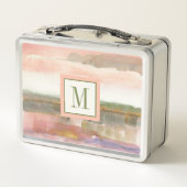 Einfluss des Monogramm-| der Linien-und Metall Brotdose (Rückseite)