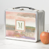 Einfluss des Monogramm-| der Linien-und Metall Brotdose (Beispiel)