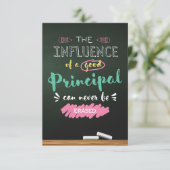 Einfluss eines guten Prinzips Dankeskarte (Stehend Vorderseite)