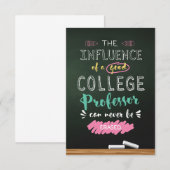 Einfluss eines guten Professors für Uni Dankeskarte (Vorne/Hinten)